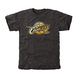 Cleveland Cavaliers Men's Gold Collection Tri-Blend T-Shirt - Black