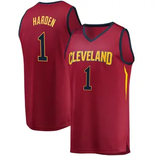 Cleveland Cavaliers Men's James Harden Fast Break Wine Jersey - Iconic Edition
