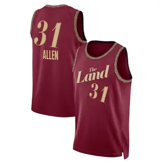 Cleveland Cavaliers Men's Jarrett Allen Swingman Wine 2023/24 City Edition Jersey