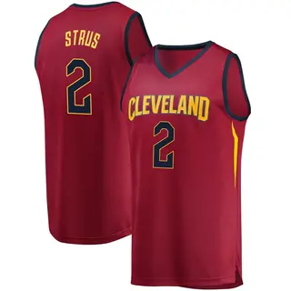 Cleveland Cavaliers Men's Max Strus Fast Break Wine Jersey - Iconic Edition