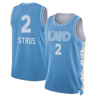 Cleveland Cavaliers Men's Max Strus Light Blue Swingman 2024/25 City Edition Jersey