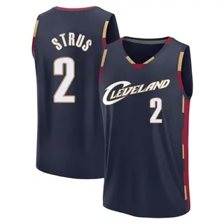 Cleveland Cavaliers Men's Max Strus Navy Fast Break Classic Edition Jersey