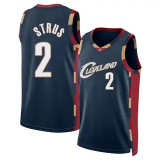 Cleveland Cavaliers Men's Max Strus Navy Swingman Classic Edition Jersey