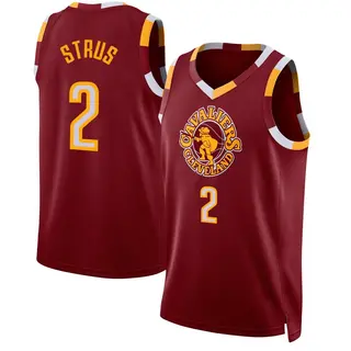 Cleveland Cavaliers Men's Max Strus Swingman Wine 2021/22 City Edition Jersey