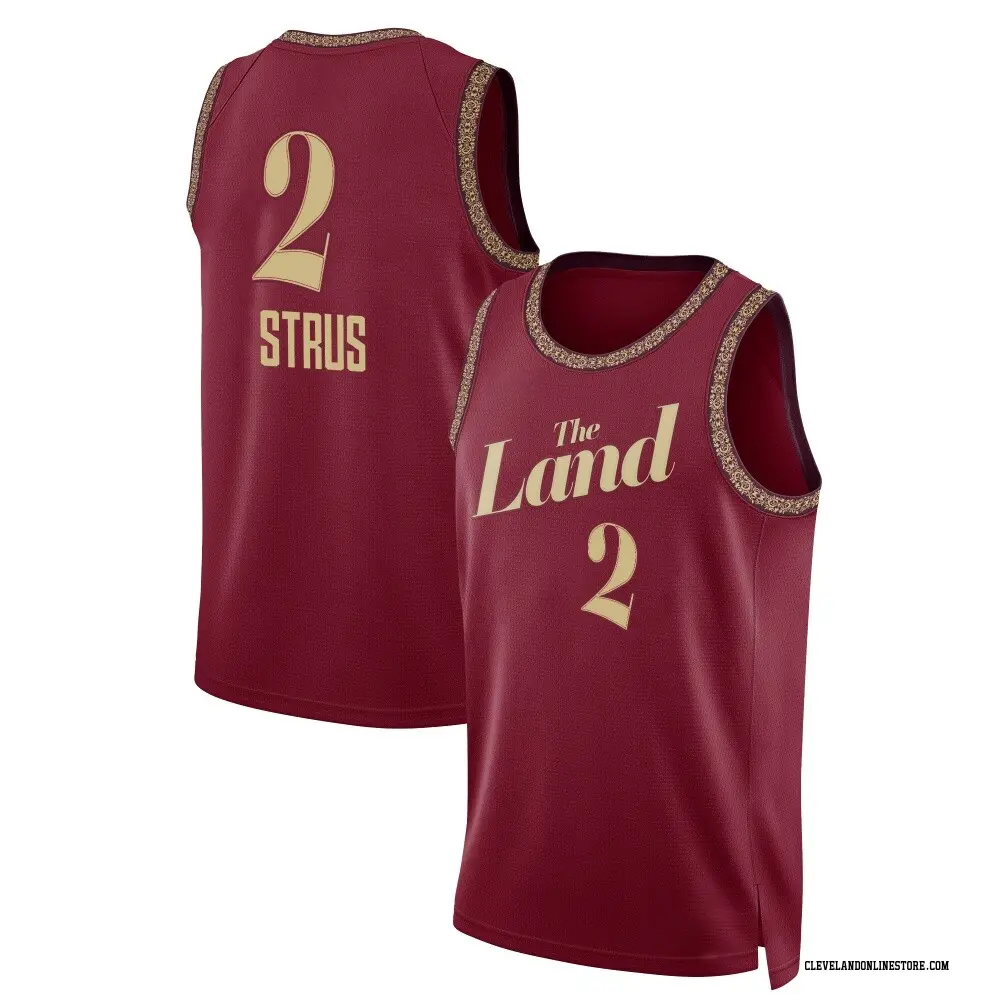 Cleveland Cavaliers Men's Max Strus Swingman Wine 2023/24 City Edition Jersey
