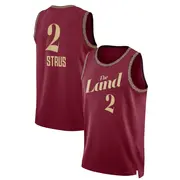 Cleveland Cavaliers Men's Max Strus Swingman Wine 2023/24 City Edition Jersey