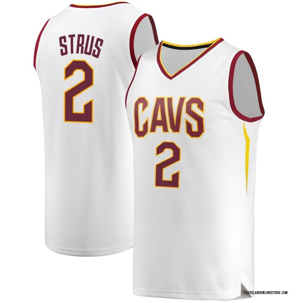 Cleveland Cavaliers Men's Max Strus White Fast Break Jersey - Association Edition
