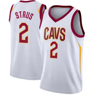 Cleveland Cavaliers Men's Max Strus White Swingman Jersey - Association Edition