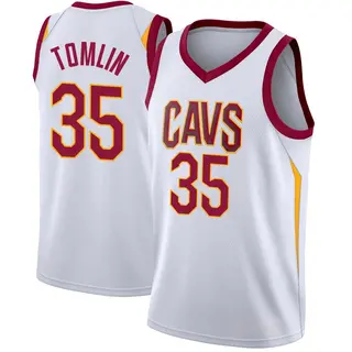 Cleveland Cavaliers Men's Nae'Qwan Tomlin White Swingman Jersey - Association Edition