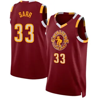 Cleveland Cavaliers Men's Olivier Sarr Swingman Wine 2021/22 City Edition Jersey