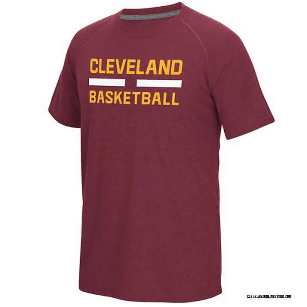 Cleveland Cavaliers Men's On-Court Climalite Ultimate T-Shirt - Burgundy