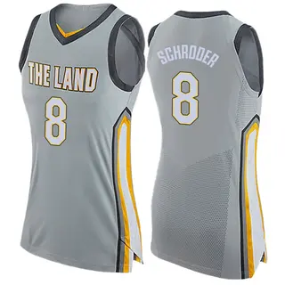 Cleveland Cavaliers Women's Dennis Schroder Gray Swingman Jersey - City Edition