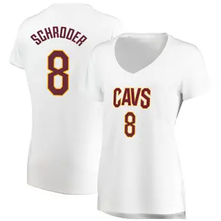 Cleveland Cavaliers Women's Dennis Schroder White Fast Break Jersey - Association Edition