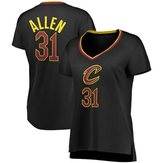 Cleveland Cavaliers Women's Jarrett Allen Black Fast Break Jersey - Statement Edition