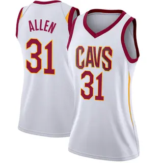 Cleveland Cavaliers Women's Jarrett Allen White Swingman Jersey - Association Edition