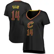 Cleveland Cavaliers Women's Keon Ellis Black Fast Break Jersey - Statement Edition