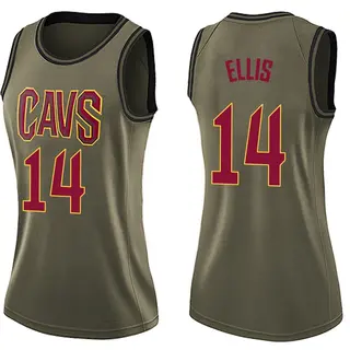 Cleveland Cavaliers Women's Keon Ellis Green Swingman Salute to Service Jersey