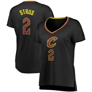 Cleveland Cavaliers Women's Max Strus Black Fast Break Jersey - Statement Edition