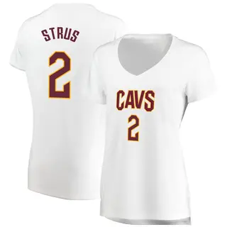 Cleveland Cavaliers Women's Max Strus White Fast Break Jersey - Association Edition