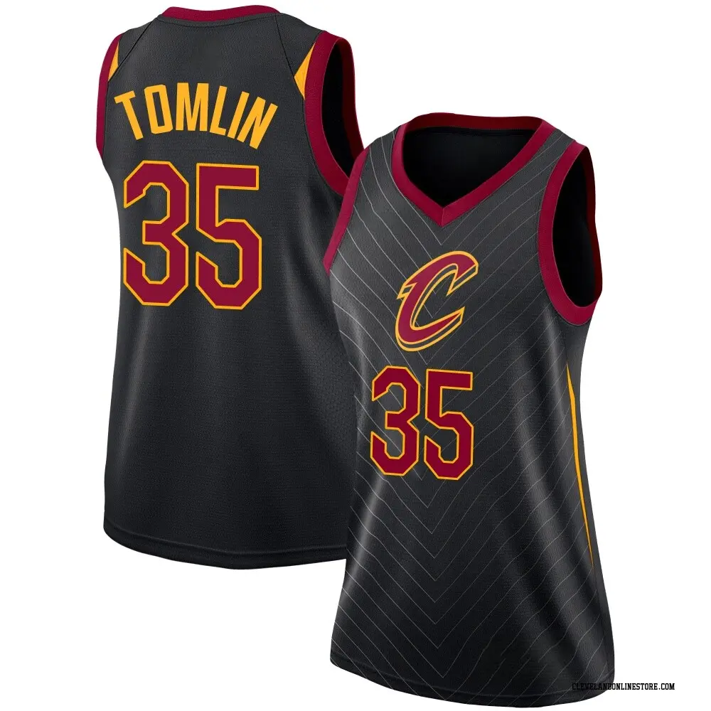 Cleveland Cavaliers Women's Nae'Qwan Tomlin Black Swingman Jersey - Statement Edition