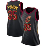 Cleveland Cavaliers Women's Nae'Qwan Tomlin Black Swingman Jersey - Statement Edition