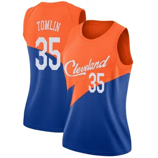 Cleveland Cavaliers Women's Nae'Qwan Tomlin Blue Swingman 2018/19 Jersey - City Edition