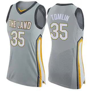 Cleveland Cavaliers Women's Nae'Qwan Tomlin Gray Swingman Jersey - City Edition