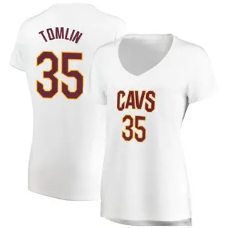 Cleveland Cavaliers Women's Nae'Qwan Tomlin White Fast Break Jersey - Association Edition