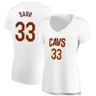 Cleveland Cavaliers Women's Olivier Sarr White Fast Break Jersey - Association Edition