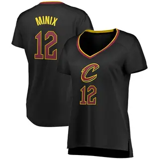 Cleveland Cavaliers Women's Riley Minix Black Fast Break Jersey - Statement Edition