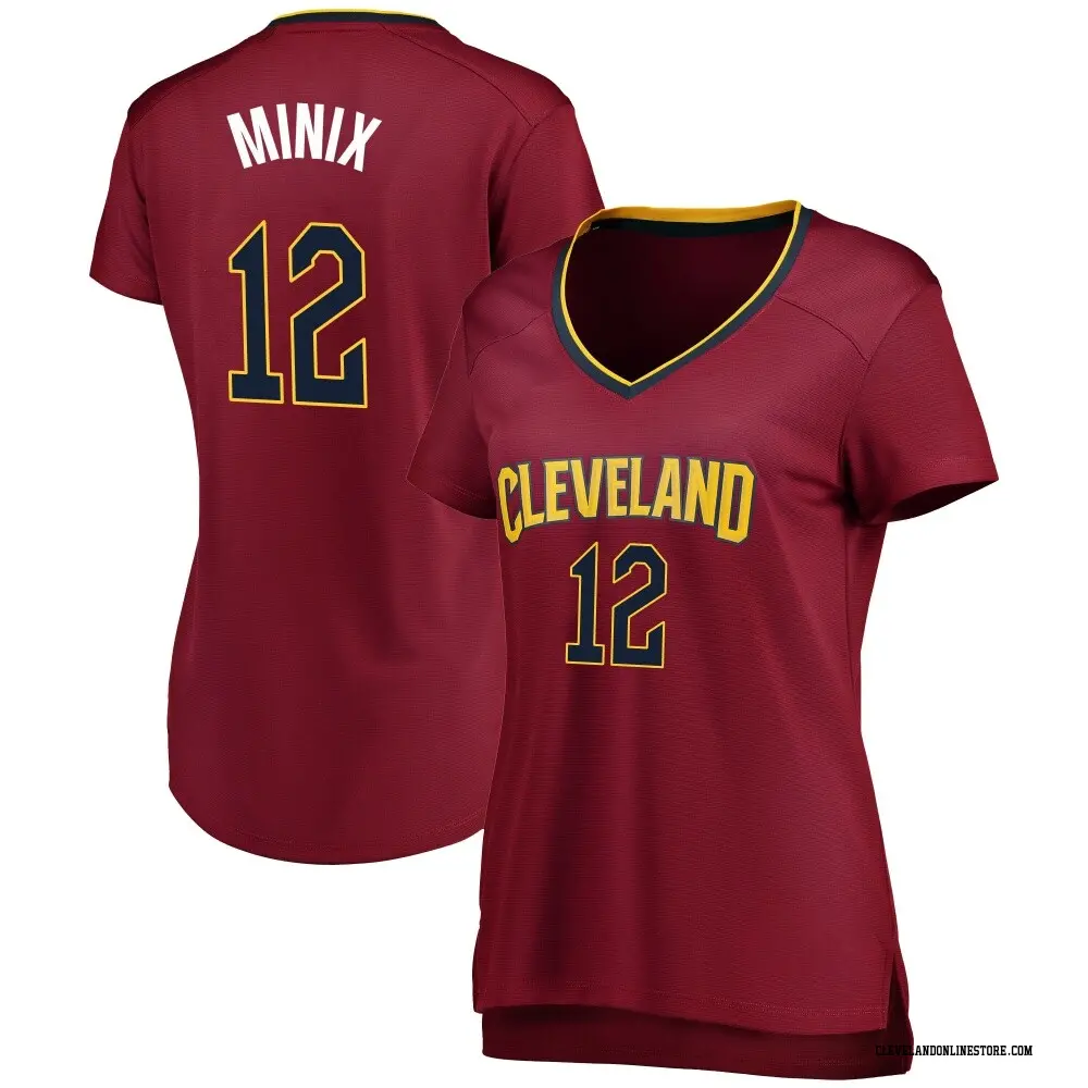 Cleveland Cavaliers Women's Riley Minix Fast Break Wine Jersey - Icon Edition