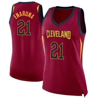 Cleveland Cavaliers Women's Tristan Enaruna Swingman Maroon Jersey - Icon Edition