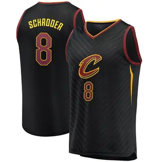 Cleveland Cavaliers Youth Dennis Schroder Black Fast Break Jersey - Statement Edition