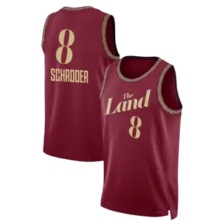 Cleveland Cavaliers Youth Dennis Schroder Swingman Wine 2023/24 City Edition Jersey