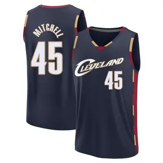 Cleveland Cavaliers Youth Donovan Mitchell Navy Fast Break Classic Edition Jersey