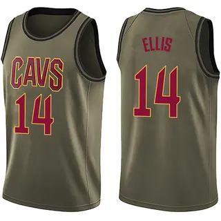 Cleveland Cavaliers Youth Keon Ellis Green Swingman Salute to Service Jersey