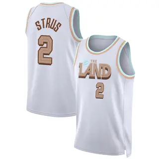 Cleveland Cavaliers Youth Max Strus White Swingman 2022/23 City Edition Jersey