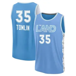 Cleveland Cavaliers Youth Nae'Qwan Tomlin Light Blue Fast Break 2024/25 City Edition Jersey