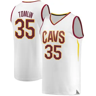 Cleveland Cavaliers Youth Nae'Qwan Tomlin White Fast Break Jersey - Association Edition