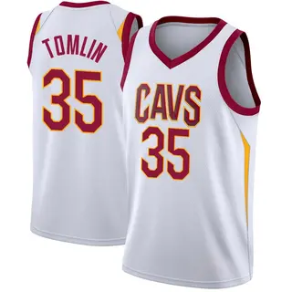 Cleveland Cavaliers Youth Nae'Qwan Tomlin White Swingman Jersey - Association Edition